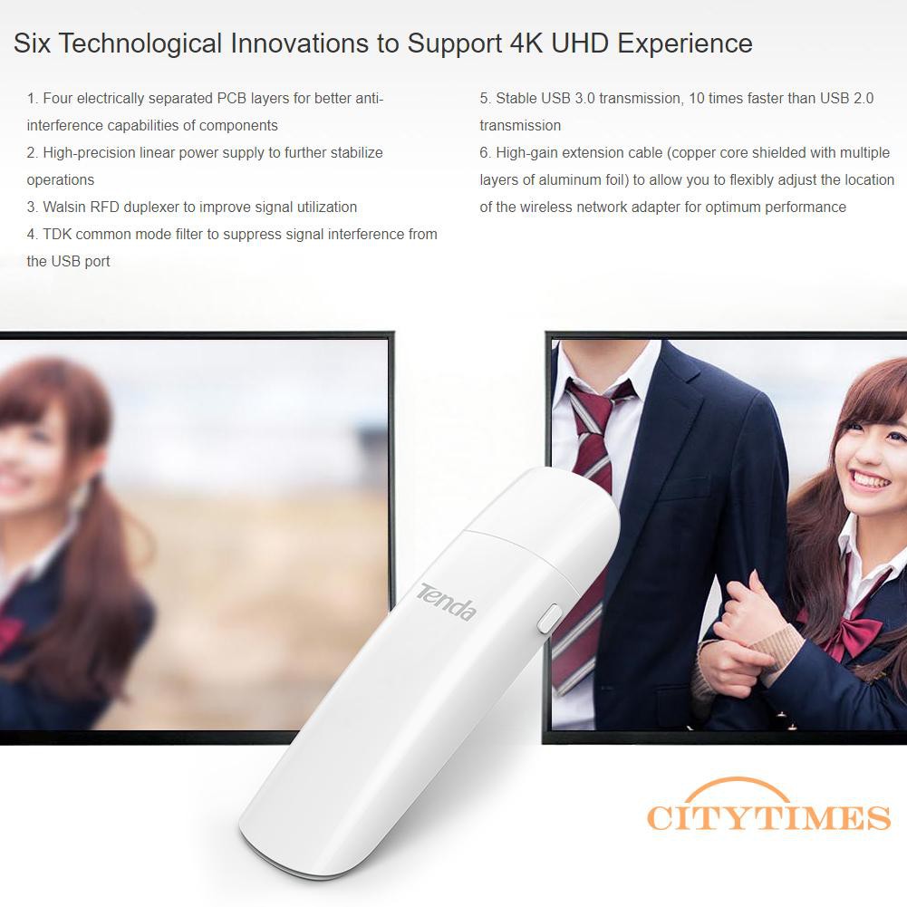 Usb 3.0 Wifi Ci Tenda U12 2.4ghz 5ghz | BigBuy360 - bigbuy360.vn