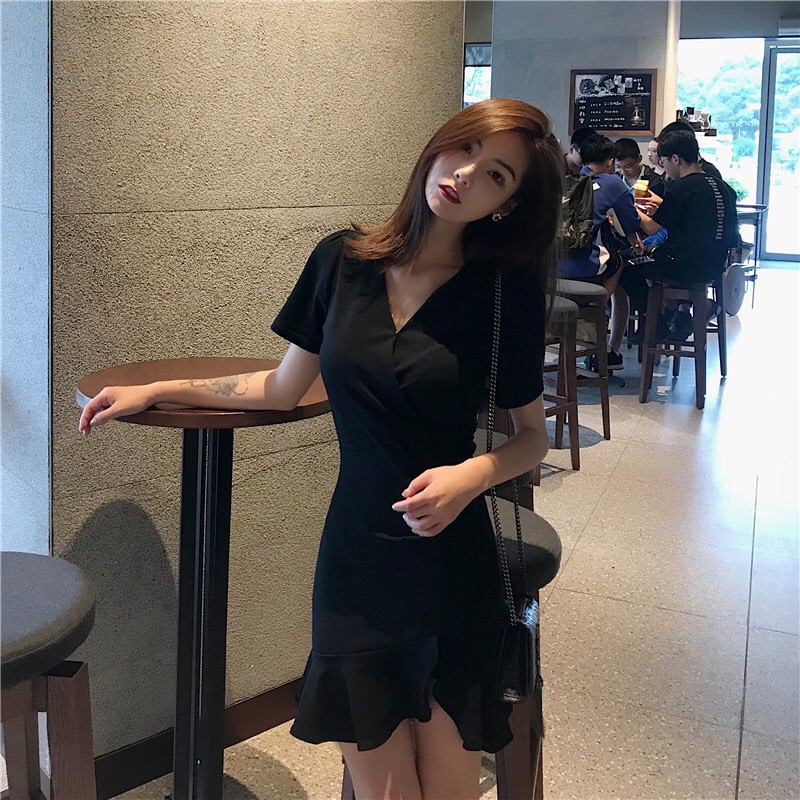 Đầm nữ dáng ôm body xòe đuôi cá xẻ đùi sexy phong cách dự tiệc ulzzang - Roxie | BigBuy360 - bigbuy360.vn