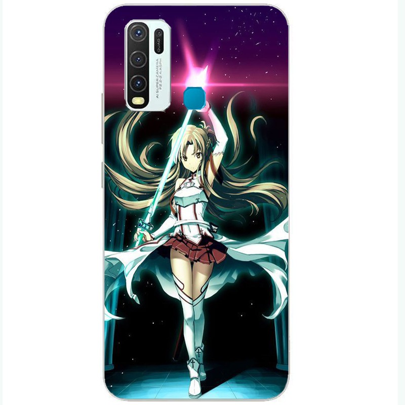 Sword art online cartoon Phone Case Tecno Pova Pop 4 Pouvoir 4 Spark 4 5 Air Lite Camon 16 SE Pro 6 Go soft silicone Cover