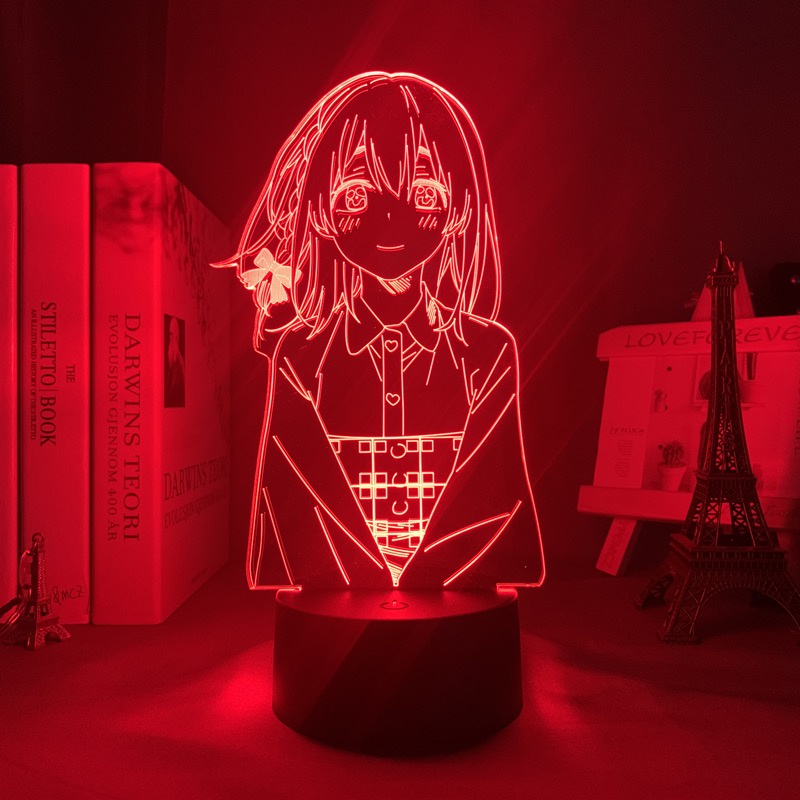 Đèn Ngủ Led 3d Hình Nhân Vật Hoạt Hình Kanojo Okarishimasu Sumi Sakurasawa