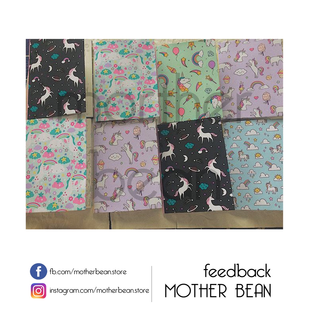 GIẤY BAO TẬP 7k/tờ | giấy bao Unicorns