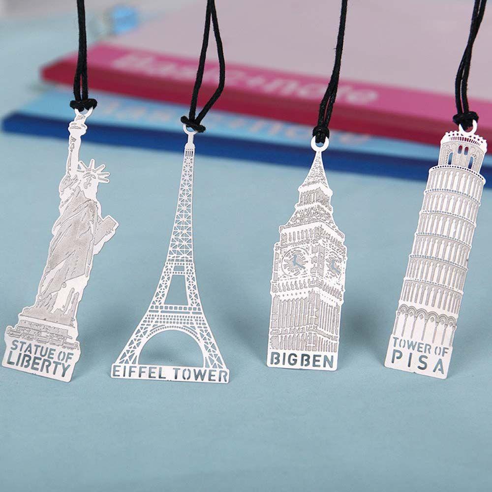 Đồ Đánh Dấu Trang Sách Hình Tháp Eiffel Bằng Kim Loại Phong Cách Vintage