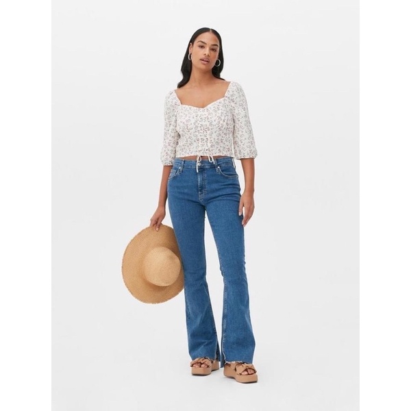 Áo Primark cổ vuông Crop