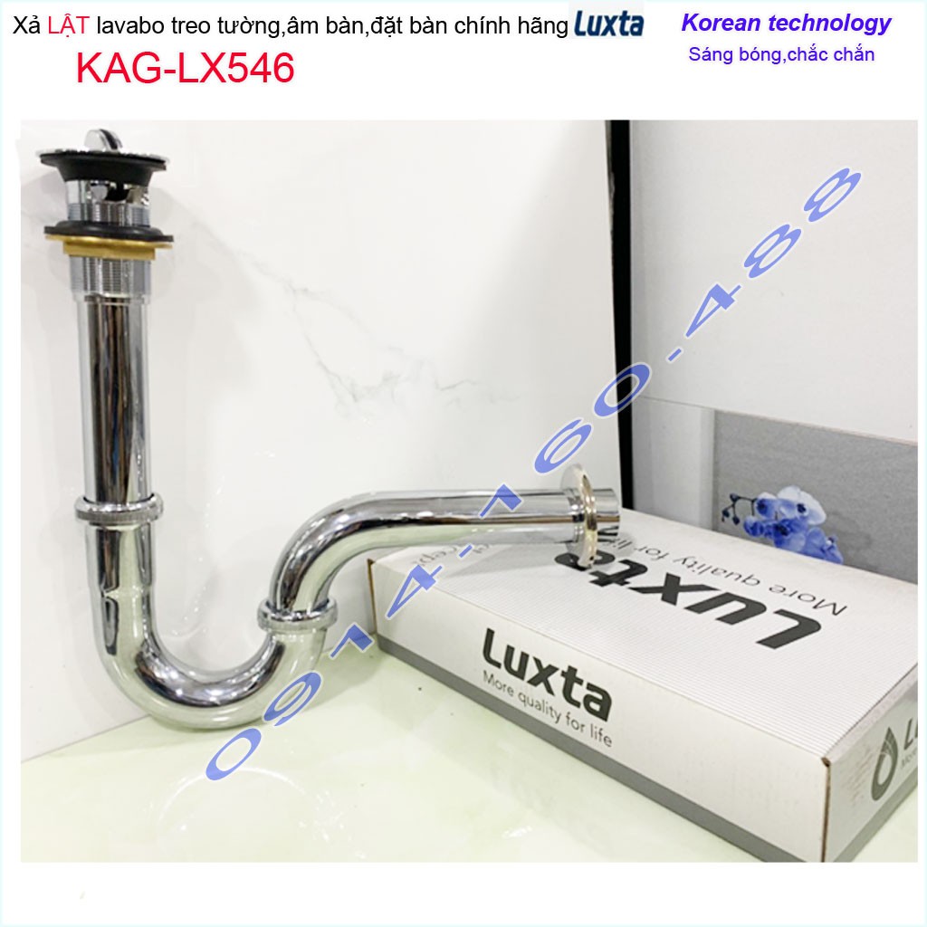 Xả lavabo Luxta KAG-LX546, bộ xả lavabo lật chậu lavabo sứ thoát nhanh sử dụng tốt