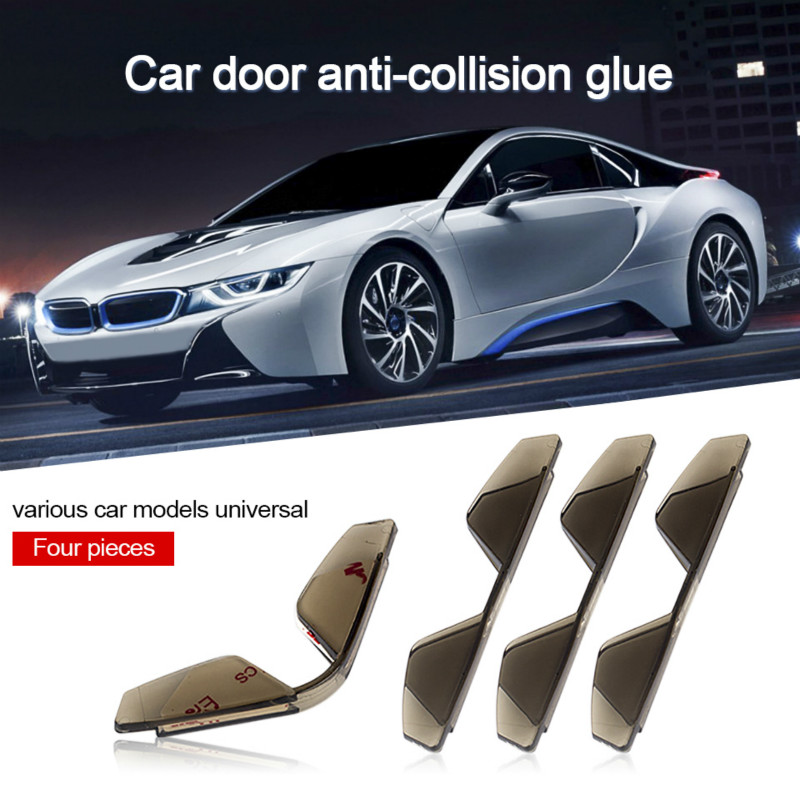 Set of 4 PVC Anti-Collision Door Border Stickers For BMW Audi