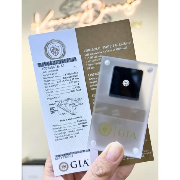 Hộp GIA Đựng Kim Cương Hàng Chính Hãng Cao Cấp