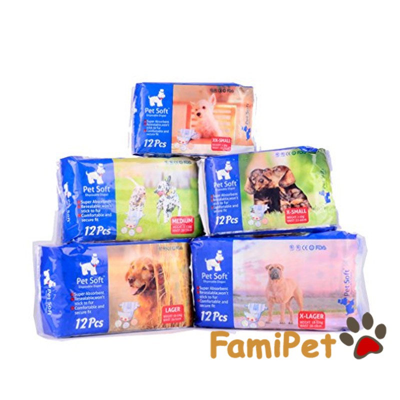 Bỉm Cho Chó Pet Soft Siêu Thấm Hút