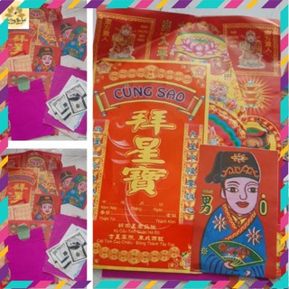 Bộ giấy cúng sao giải hạn - có hướng dẫn cúng