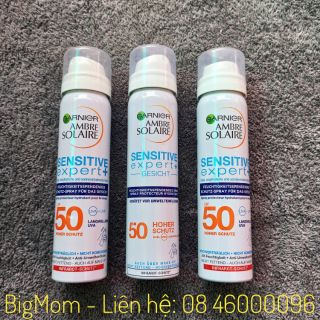 Xịt chống nắng Garnier Sensitive Expert SPF 50+ 75ml