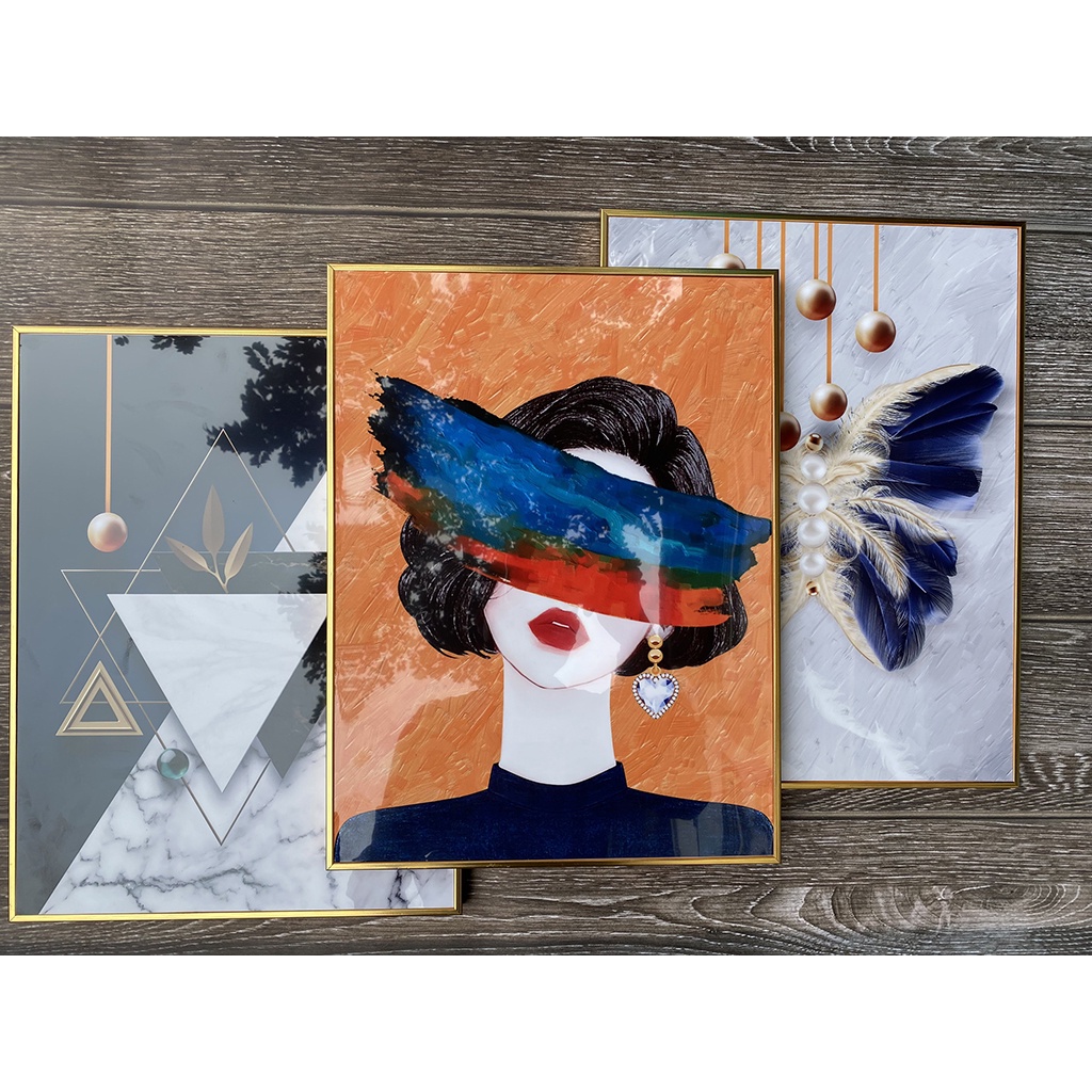 Tranh Treo tường Spa, Tranh tráng gương cao cấp dùng để trang trí spa phun xăm, tiệm nail, thẩm mỹ làm đẹp | 888