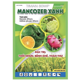 Thuốc trừ bệnh cây Timan 80WP- Mancozeb Xanh *1kg