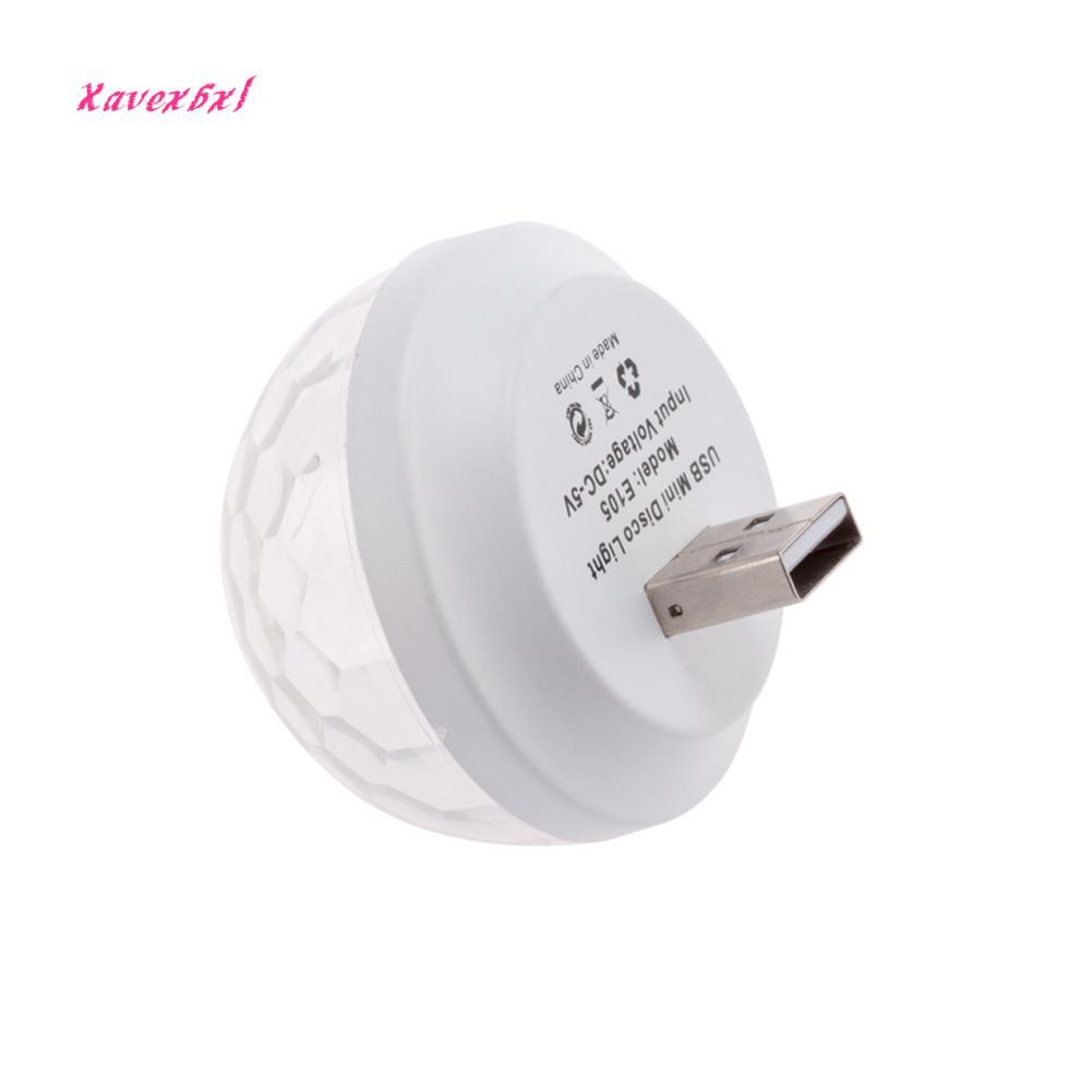 Đèn Disco USB Mini Hình Quả Cầu Nhiều Màu Sắc Có Âm Thanh Kích Hoạt Cho Tiệc Tùng