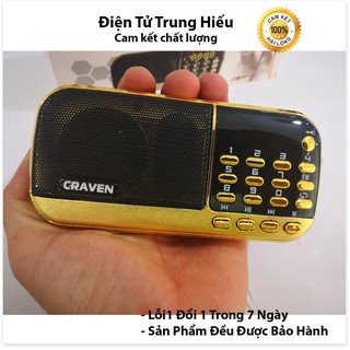 Loa đài Craven CR 836S, máy nghe nhạc đọc kinh phật dùng thẻ nhớ/USB pin siêu trâu