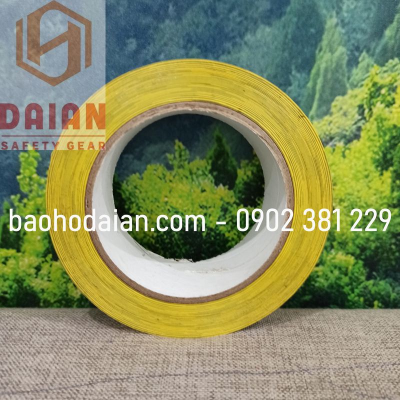 Băng keo dán nền cảnh báo 40m x 5cm - sọc vàng đen (6 cuộn)