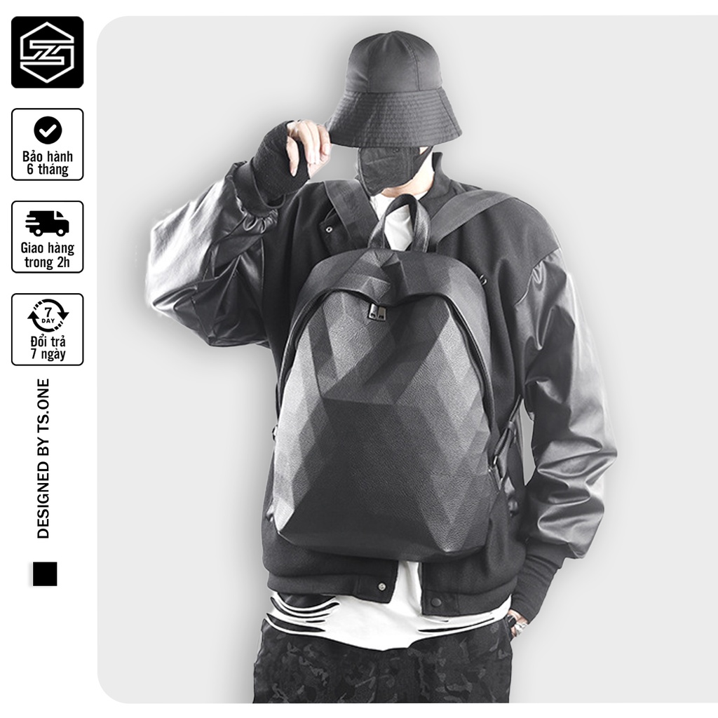 Balo da nam nữ unisex cao cấp TS.ONE đựng laptop 15,6 inch thời trang phù hợp sinh viên đi học đi chơi đi làm du lịch ph