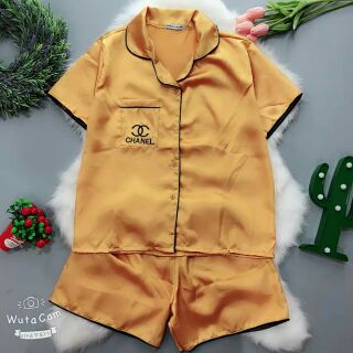 Đồ bộ phi lụa Tay ngắn quần đùi siêu đẹp hàng công ty