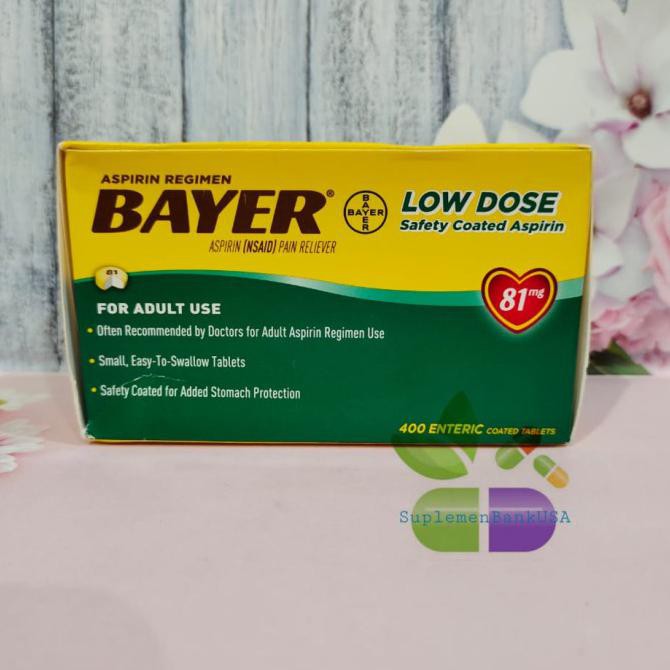 Mô Hình Máy Tính Bảng Bayer Aspirin Low Dose 81 mg 400