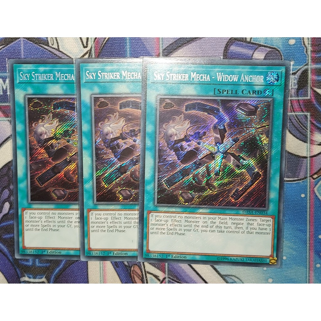 Thẻ Bài Yugioh: Sky Striker Mecha - Widow Anchor - DASA-EN034 - Secret Rare 1st Edition