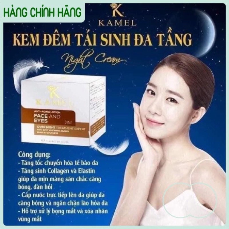 Tinh chất dưỡng da trắng tinh chất dưỡng ẩm kamel glossy white perfect 3 in 1- kem tái sinh da tầng kamel ngày và đêm