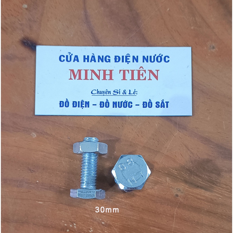 Bù lon, Bulon con tán 10 ly kích thước 10x30, 10x40, 10x50, 10x60