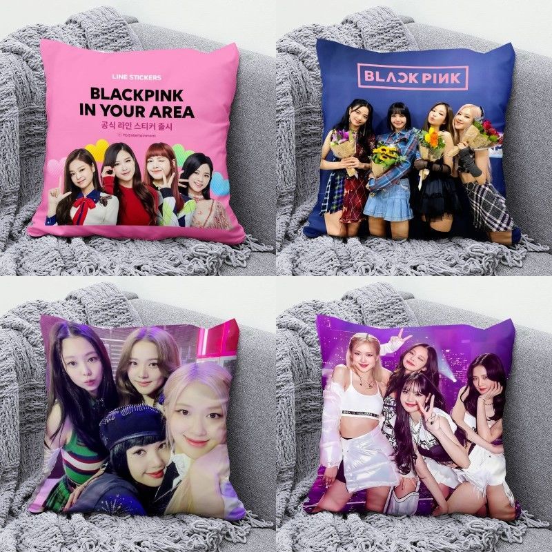 Gối Ôm Hai Mặt In Hình Nhóm Nhạc blackpink lisa jisoo jennie