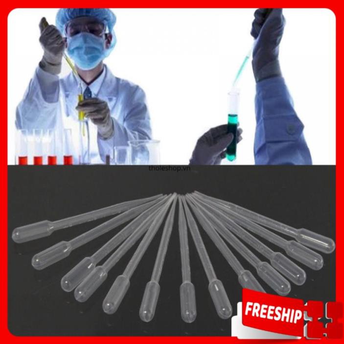 Ống bóp nhỏ giọt🔖1 ĐỔI 1 🔖Combo 100 ống hút sữa, bón thuốc cho bé - Ống bơm trong phòng thí nghiệm 8134