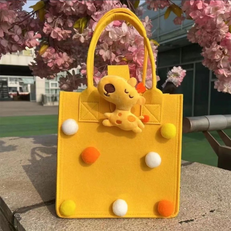 Seng Túi Tote Bằng Vải Nỉ Có Tay Cầm Dễ Thương Dành Cho Phụ Dâu / Giáo Viên Đi Biển