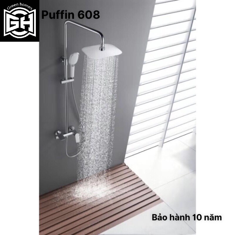 Bộ sen cây tắm đứng nóng lạnh Puffin-hàng chính hãng-bảo hành 10 năm-dây chuyền đức-sản xuất tại Việt Nam