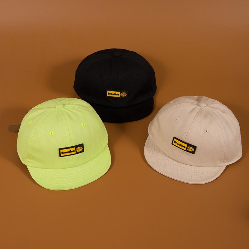 Nón lưỡi trai vành ngắn mềm mại thêu họa tiết phong cách hip hop Nhật Bản thời trang xuân hè