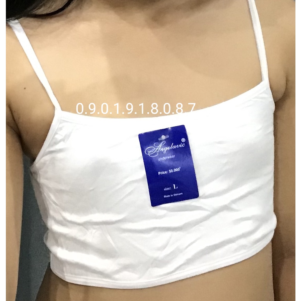 Aó lá học sinh cấp 1 cấp 2, áo lót cotton 2 lớp vải cho bé gái tuổi dậy thì size từ 25kg đến 60kg ALN