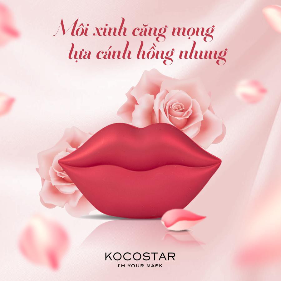 Mặt nạ môi chiết xuất hoa hồng Kocostar