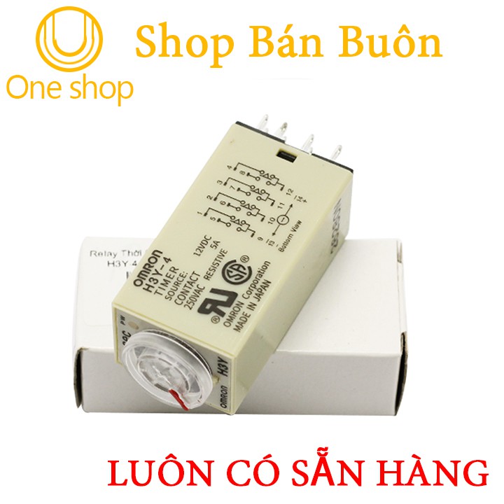 Relay Thời Gian Timer Omron H3Y-4 14P 12V