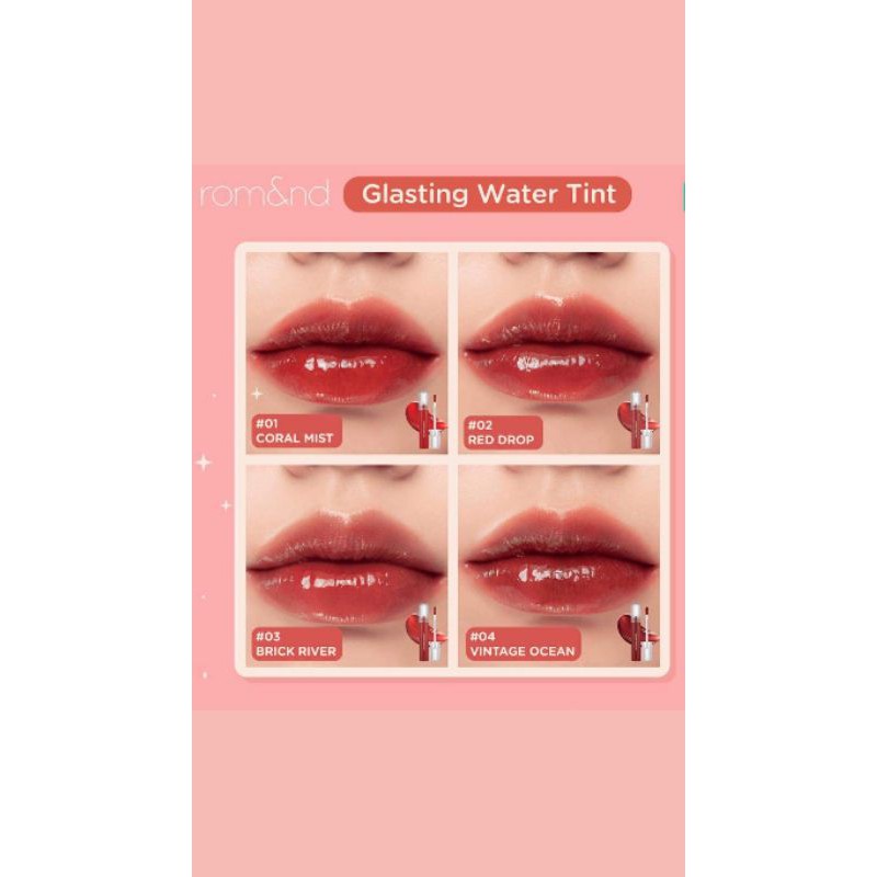[CHÍNH HÃNG] Son Romand ⚡FREE SHIP⚡ son bóng lì Glasting water tint (Màu #04: Vintage Ocean) SIÊU HOT | BigBuy360 - bigbuy360.vn