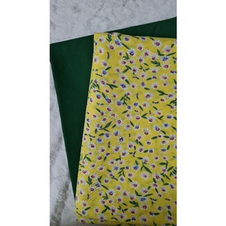 Vải may áo dài hoa nhí (1 áo, 1 quần)