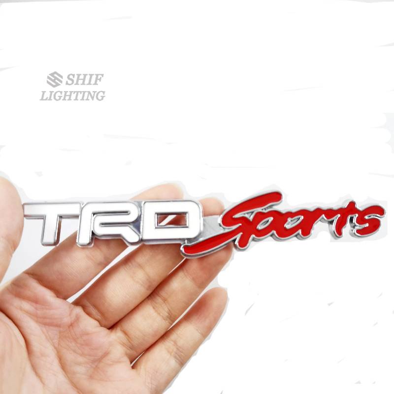 1 Miếng Dán Chữ Trd Kim Loại Trang Trí Xe Toyota
