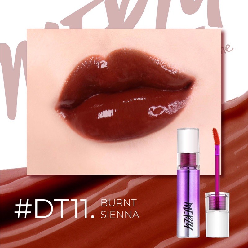 [CHỈ BÁN AUTH] Son tint bóng Merzy Aurora Dewy Tint màu DT11 Burnt Sienna