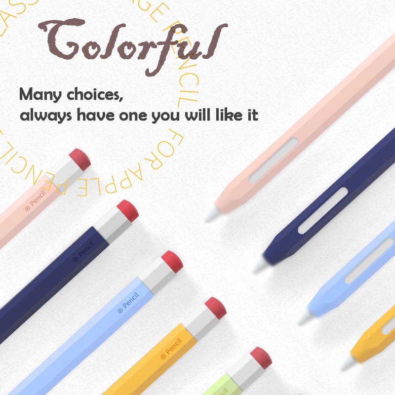 Vỏ Bảo Vệ Bút Cảm Ứng Apple Pencil 2 1 Kiểu Bút Chì Cổ Điển