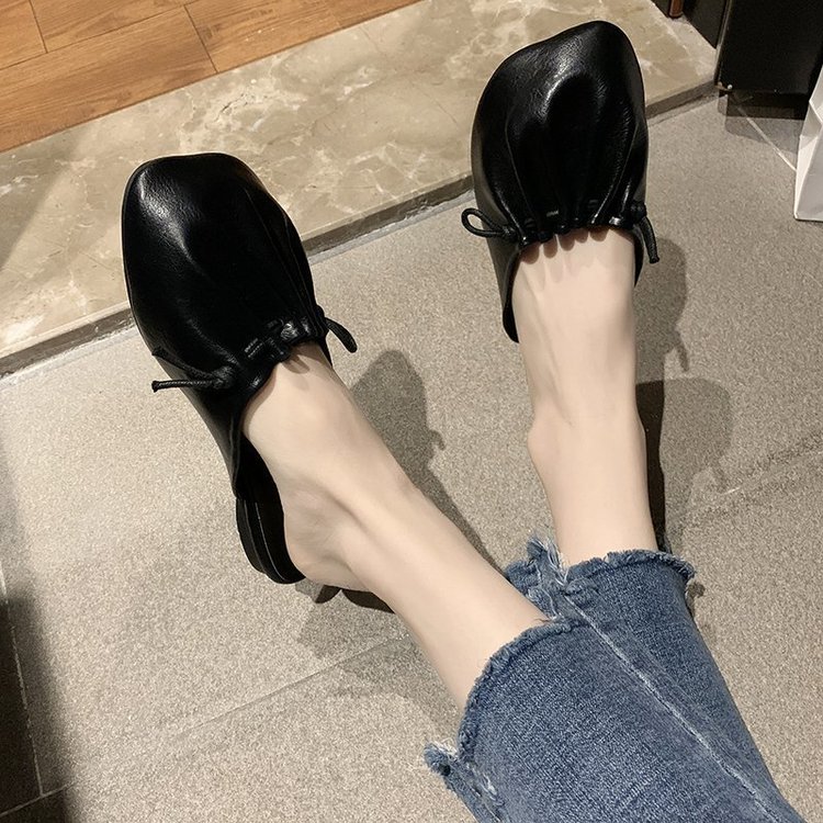 [ Mã 66CBSALE giảm 30K đơn 200K] Giày hở gót mũi vuông thoải mái thời trang mùa xuân dành cho nữ | BigBuy360 - bigbuy360.vn