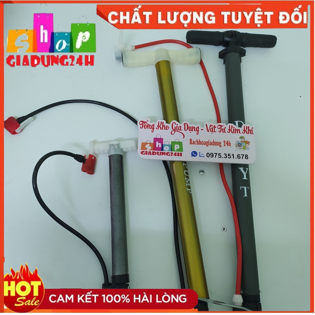 Bơm Cầm Tay Mini, trung, đại dùng trong bơm xe đạp xe máy-Giadung24h