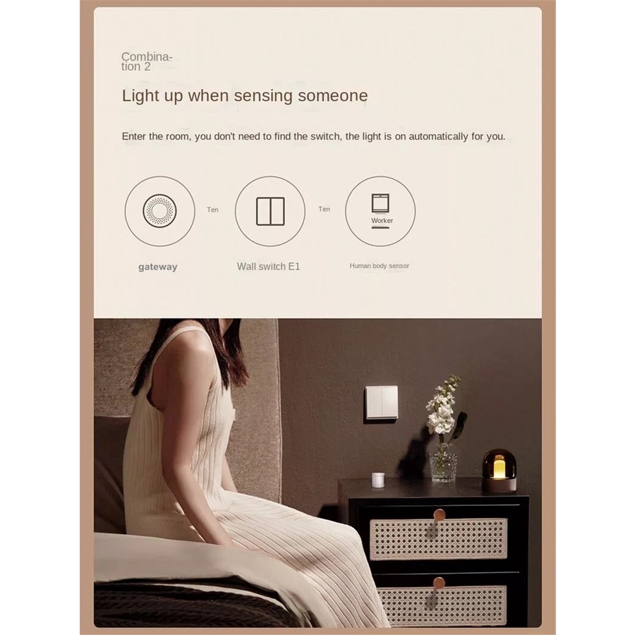 AQARA Công Tắc Không Dây Thông Minh E1 Zigbee 3.0 Điều Khiển Từ Xa Cho Xiaomi Mi homekit