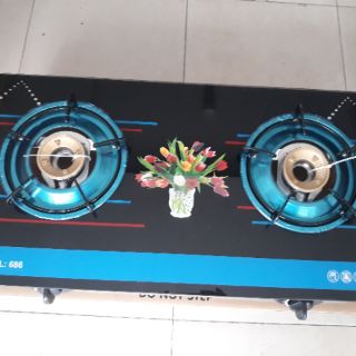Bếp gas mặt kiếng sen đồng cao cấp