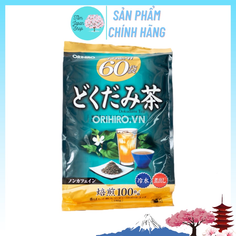 Trà diếp cá thanh nhiệt thải độc Orihiro 60 gói