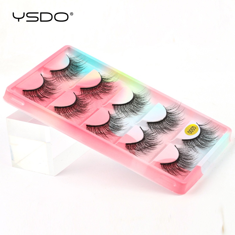 Bộ 5 Cặp Lông Mi Giả 3D Tự Nhiên YSDO