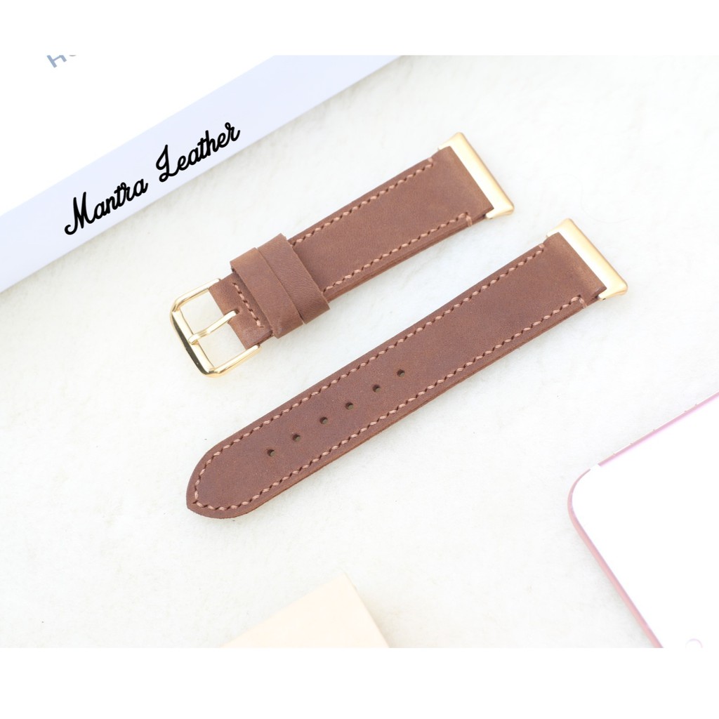 Dây đeo thay thế Oppo Watch 41mm, 46mm da bò sáp handmade