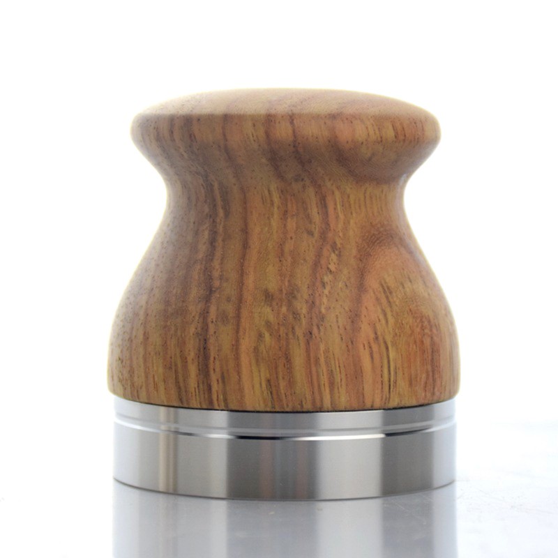 yu Rosewood Handle Coffee Tamper Stainless Steel Espresso Coffee Bean Pressing Tool