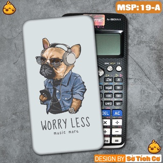 Miếng decal dán máy tính fx-570, fx-580, fx-880, Casio, Vinacal,... hình Cute Dog Ngầu MSP: 19