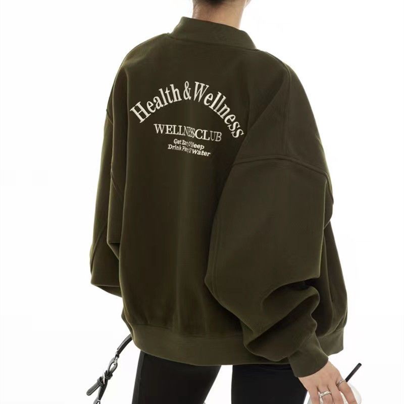 Áo Khoác Bóng Chày Ngắn Dáng Rộng Thêu Họa Tiết Kiểu Retro Mỹ Thời Trang Mùa Thu 22W Cho Các Cặp Đôi