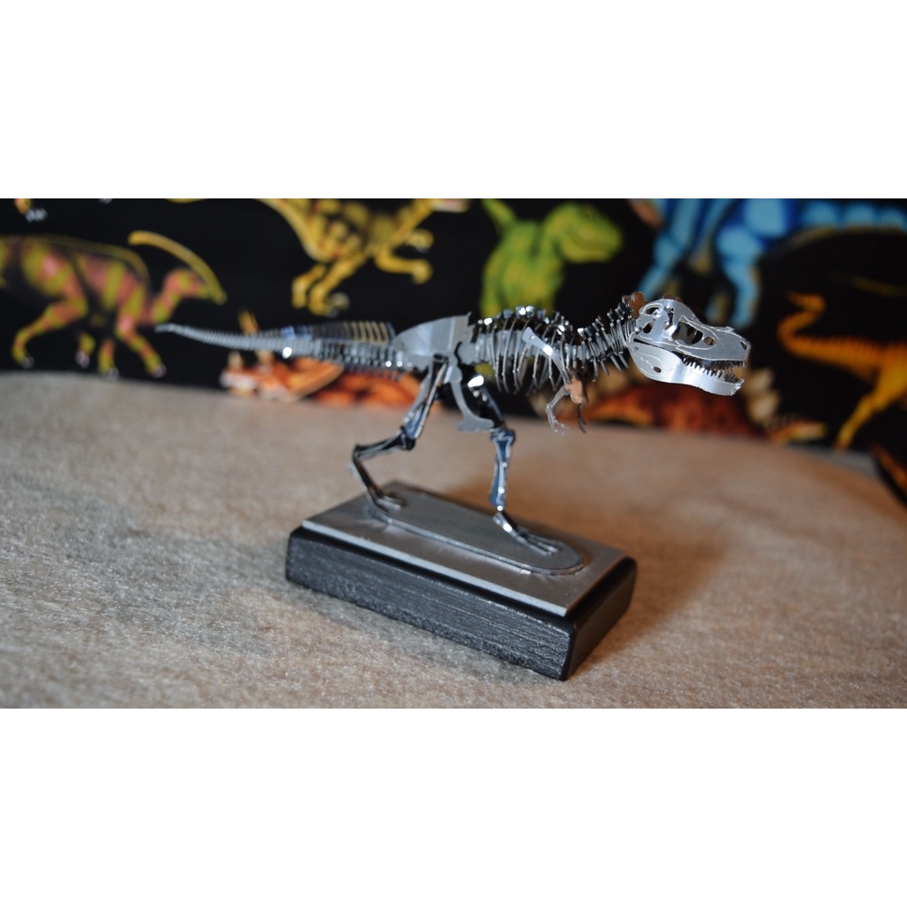 Mô Hình Kim Loại Lắp Ráp 3D Metal Mosaic Bộ Xương Khủng Long Tyrannosaurus Rex Skeleton