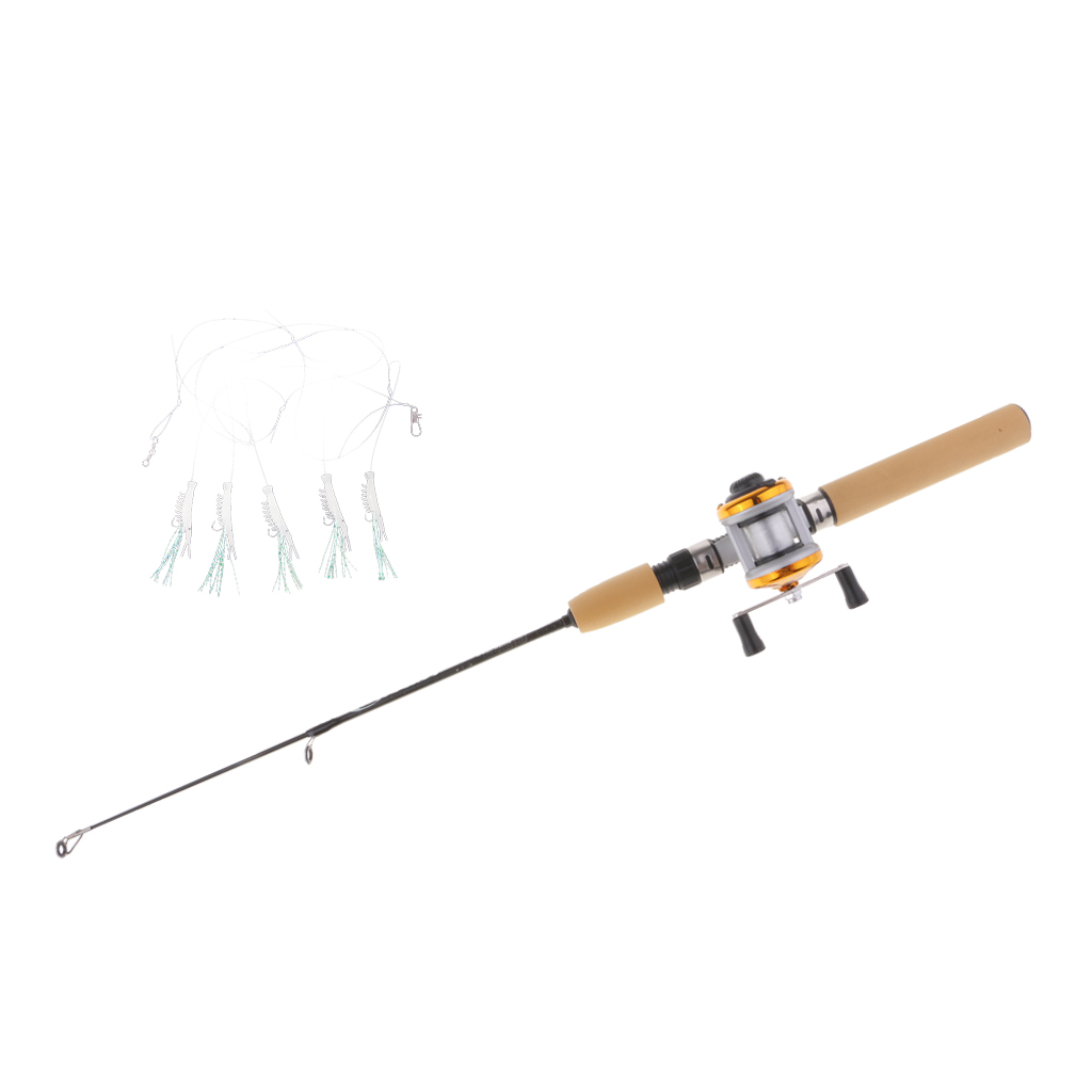 Cần Câu Cá Mini 100m + Guồng Quay + Dây Câu Cá 2M