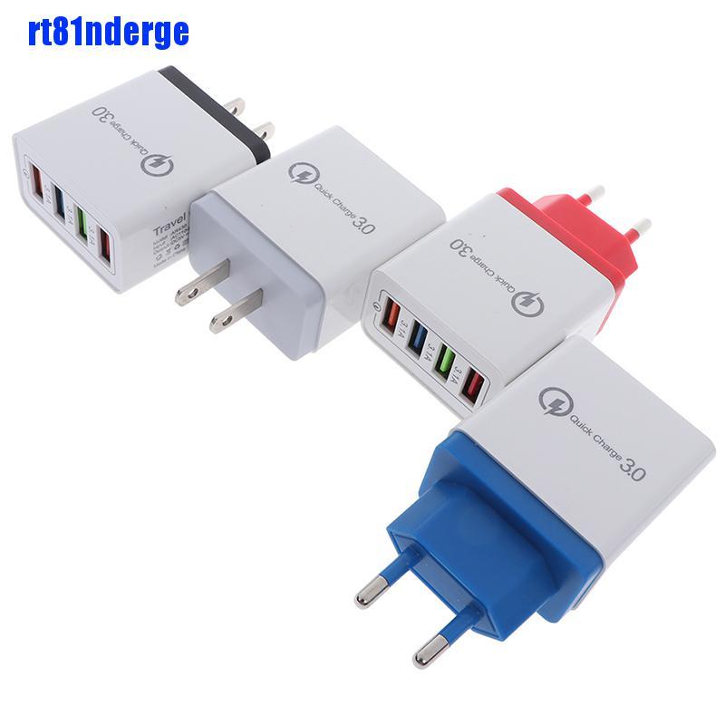 Cốc sạc USB 4 cổng 3.0 3A tiện lợi cho du lịch